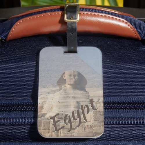 Sphinx and Pyramid in Egypt Luggage Tag