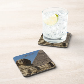 Sphinx and Pyramids at Cairo Egypt Souvenir Beverage Coaster