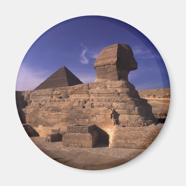 Sphinx and Pyramids at Giza Cairo Egypt Magnet (Front)