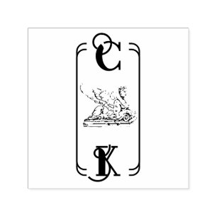 Sphinx Art nouveau ex libris Self-inking Stamp