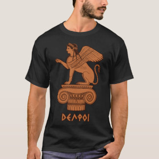 Sphinx at Delphi - Ancient Greek Red Figure T-Shirt