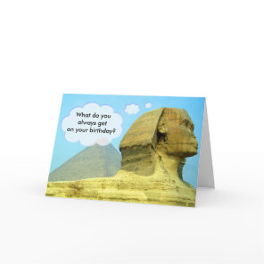 Sphinx Birthday Card