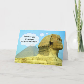 Sphinx Birthday Card