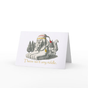 Sphinx birthday card