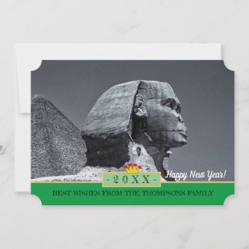 Sphinx Cairo  Happy New Year Card Egypt