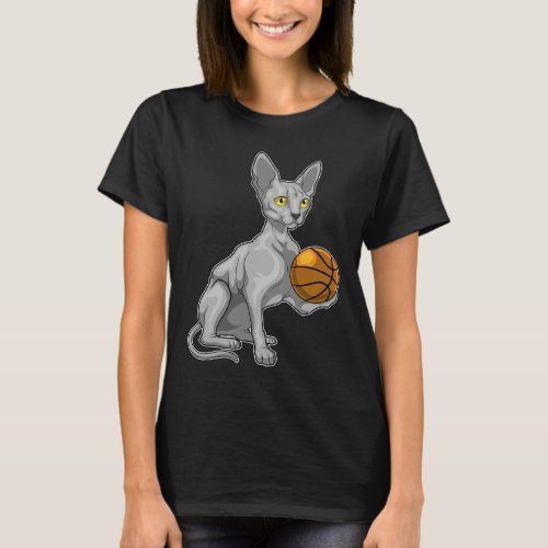 Sphinx Cat Basketball player Basketball T_Shirt