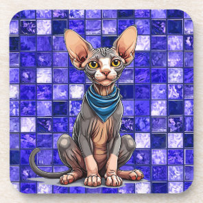 Sphinx cat beverage coaster