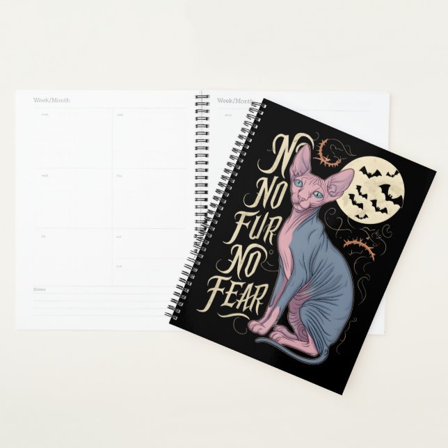 Sphinx Cat Horror Stories Planner (Display)