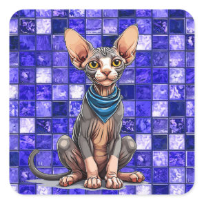 Sphinx cat Modern Pet Lover Decor Sticker 🎁