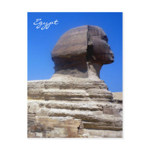 sphinx egypt postcard