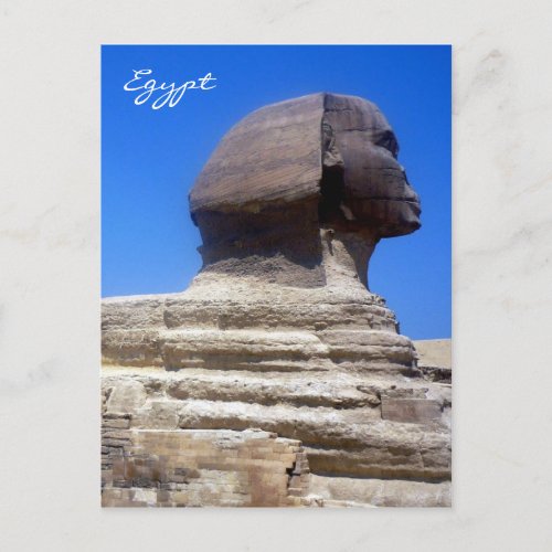 sphinx egypt postcard