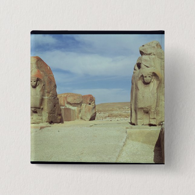Sphinx gate, 1450-1200 BC Button (Front)