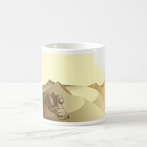 Sphinx In The Desert Coffee Mug
