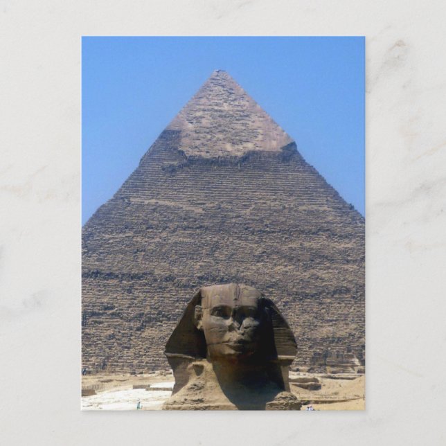 sphinx khafre pyramid postcard (Front)