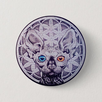 Sphinx Mandala Button