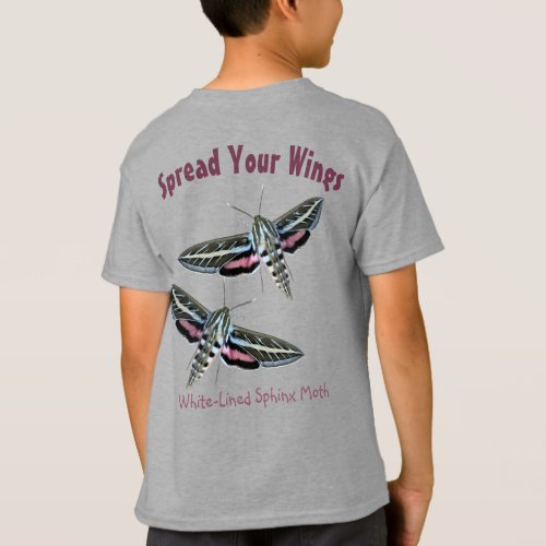 Sphinx Moth Insect Photo Back Template T_Shirt