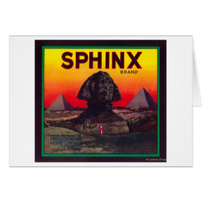 Sphinx Orange LabelLindsay, CA Cards