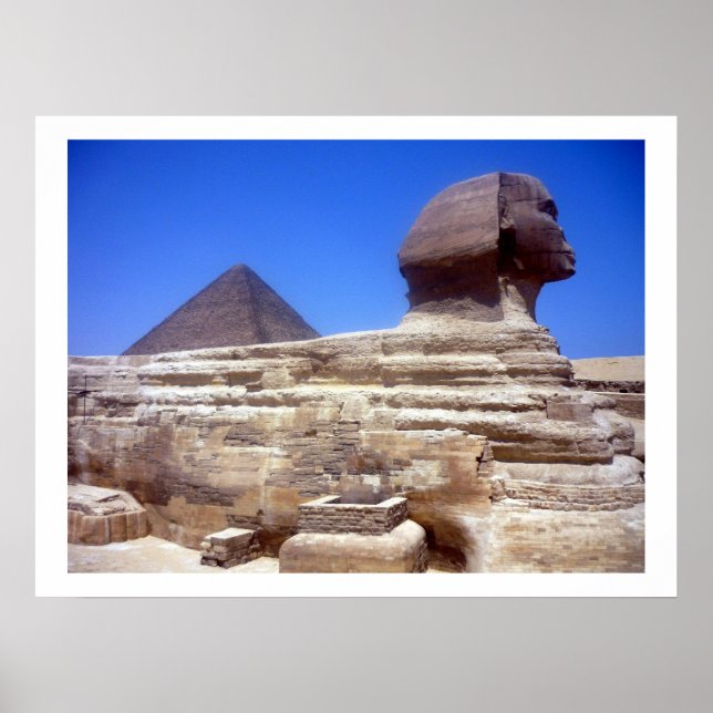 sphinx pyramid border poster (Front)