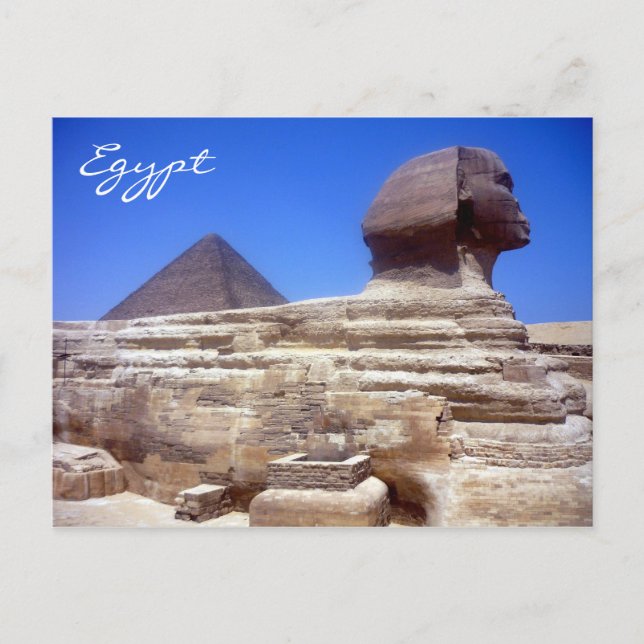 sphinx pyramid postcard (Front)