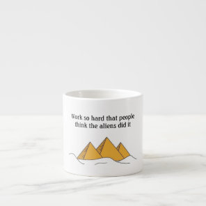 Sphinx Pyramids Antient Egypt Khufu Pharoah  Espresso Cup