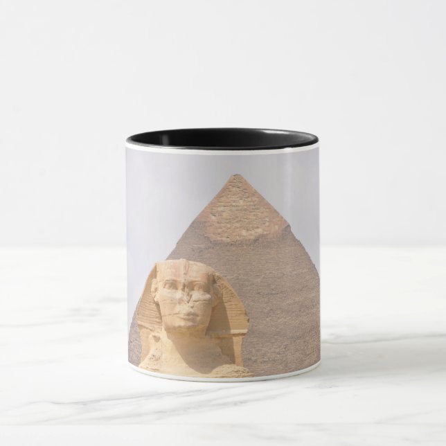Sphinx Pyramids Antient Egypt Khufu Pharoah  Mug (Center)
