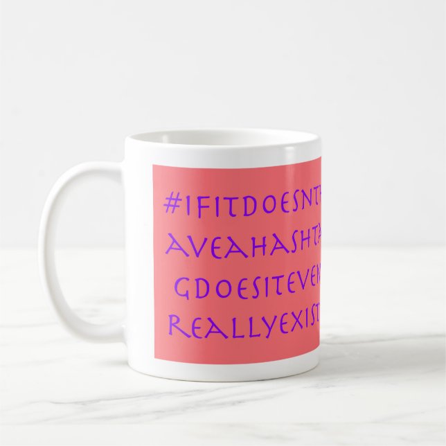 Sphinx Riddle Hashtag Mug (Left)