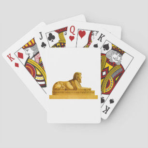 Sphinx Statue Profile Poker Cards