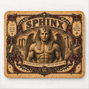Sphinx, Vintage Circus Monster Mouse Pad