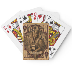 Sphinx, Vintage Circus Monsters Poker Cards