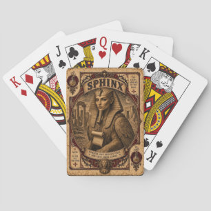 Sphinx, Vintage Circus Monsters Poker Cards