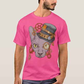 Sphyn Cat Steampunk Lover Cat Owner Victorian Sphy T-Shirt