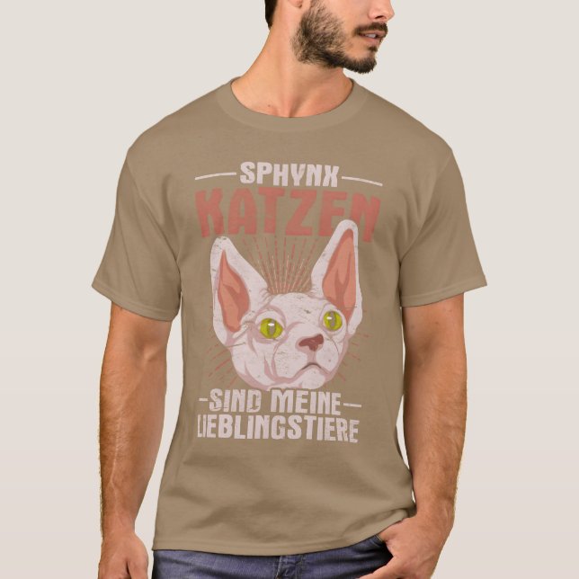Sphyn cats are my favorite pets house cat family T-Shirt (Front)