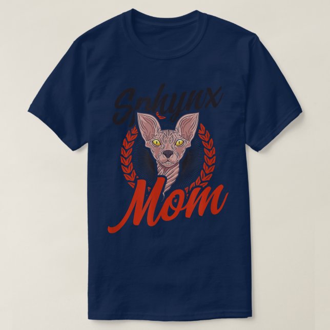 Sphyn Mom Design Sphyn Cat  T-Shirt (Design Front)