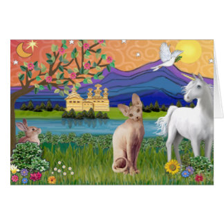 Sphynx Cat 1 - Fantasy Land Cards