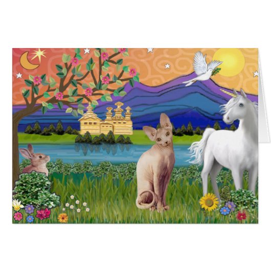 Sphynx Cat 1 - Fantasy Land Cards (Front Horizontal)