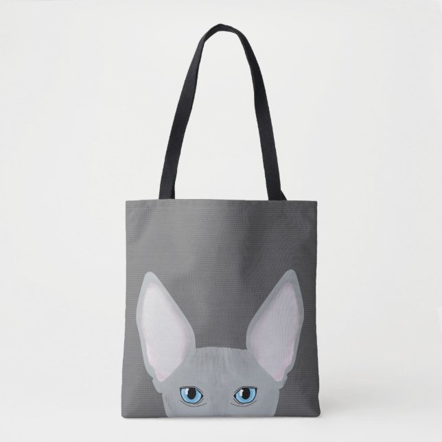 Sphynx Cat Allover Tote Bag (Front)