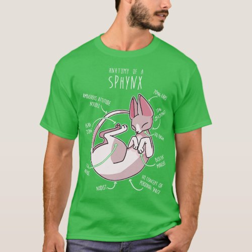 Sphynx Cat Anatomy 3 T_Shirt