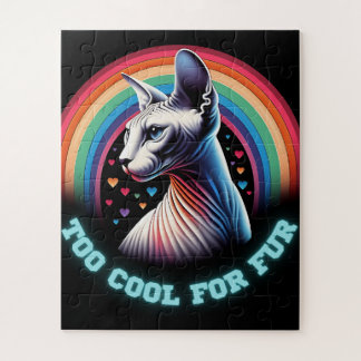 Sphynx Cat Art Jigsaw Puzzle