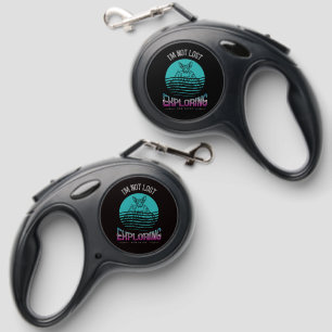 Sphynx Cat Black Line Art Drawing Funny Retractable Pet Leash