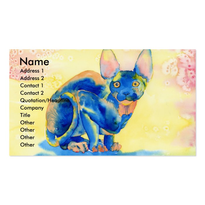 Sphynx Cat Business Cards