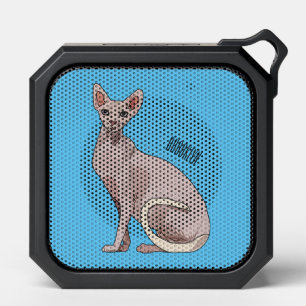 Sphynx cat cartoon illustration bluetooth speaker