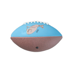 Sphynx cat cartoon illustration  football