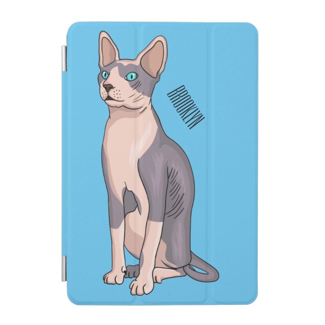 Sphynx cat cartoon illustration  iPad mini cover (Front)
