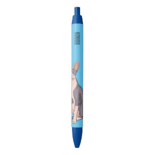 Sphynx cat cartoon illustration pen