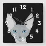 Sphynx Cat Clock at Zazzle
