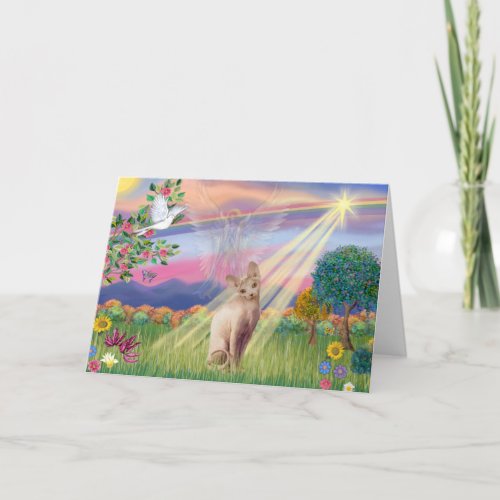 Sphynx Cat _ Cloud Angel Card