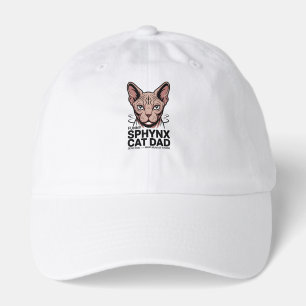 Sphynx Cat Dad Funny Vector Art Hat