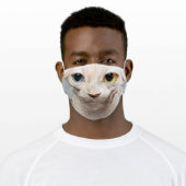 Sphynx Cat Face Adult Cloth Face Mask (Worn)