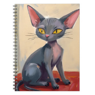 Sphynx Cat   Hairless Cat Pet Watercolor Notebook