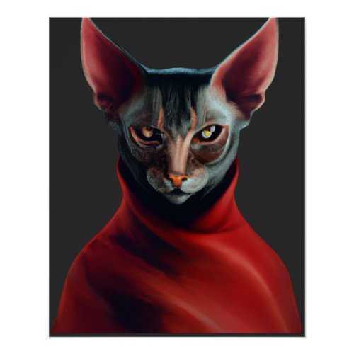 Sphynx Cat_ Half Cat Half Devil Master Sphynx 3 Poster